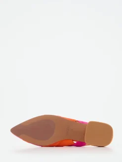 – Slingback-Ballerinas aus Veloursleder pink-orange-Maripé Clearance