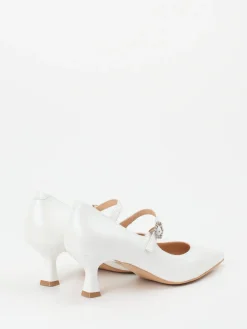 – Spangenpumps aus Lammleder Elfenbein-Maripé Outlet