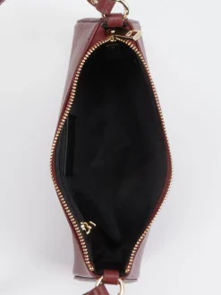 – Baguette-Bag aus Kalbleder wein-Marlon Firenze Online