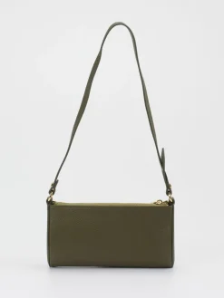 – Baguette-Bag aus Kalbleder oliv-Marlon Firenze Clearance