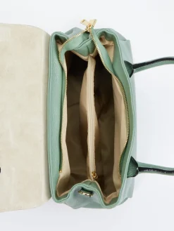 – Handtasche aus Kalbleder Salbei-Marlon Firenze Online