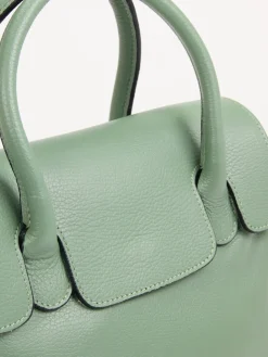 – Handtasche aus Kalbleder Salbei-Marlon Firenze Online