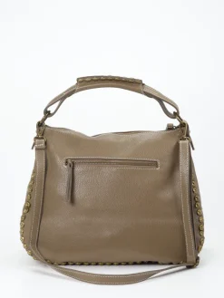 – Hobo Bag aus Kalbleder in Taupe-Marlon Firenze Sale