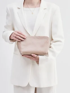 – Kosmetiktasche aus Kalbleder beigebraun-Marlon Firenze Hot