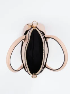 – Mini-Bag aus Kalbleder in Rosébeige-Marlon Firenze Best