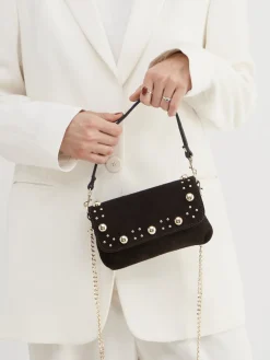 – Mini-Bag aus Kalbleder Dunkel-Marlon Firenze New