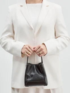 – Mini-Bucket Bag aus Kalbleder-Marlon Firenze Sale