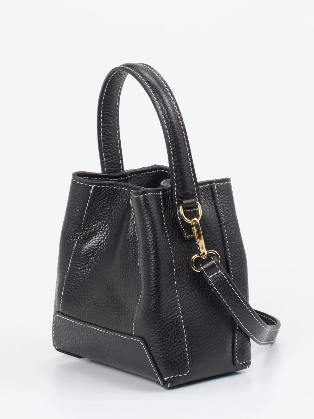 – Mini-Bucket Bag aus Kalbleder-Marlon Firenze Sale