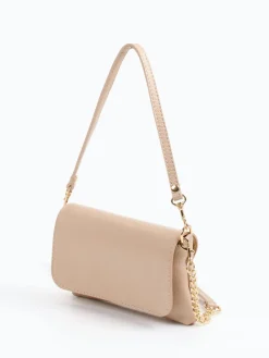 – Minitasche aus Kalbleder Beige-Marlon Firenze