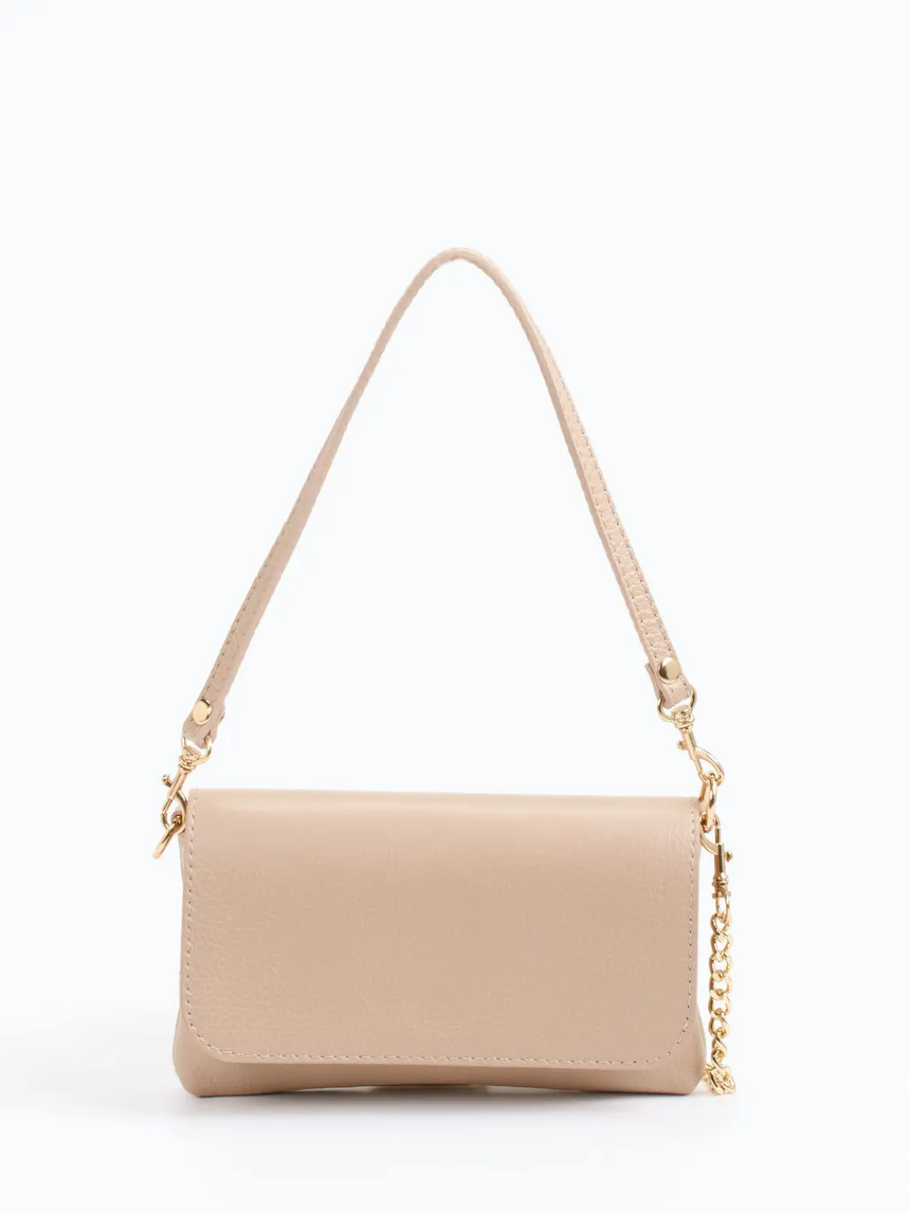 – Minitasche aus Kalbleder Beige-Marlon Firenze