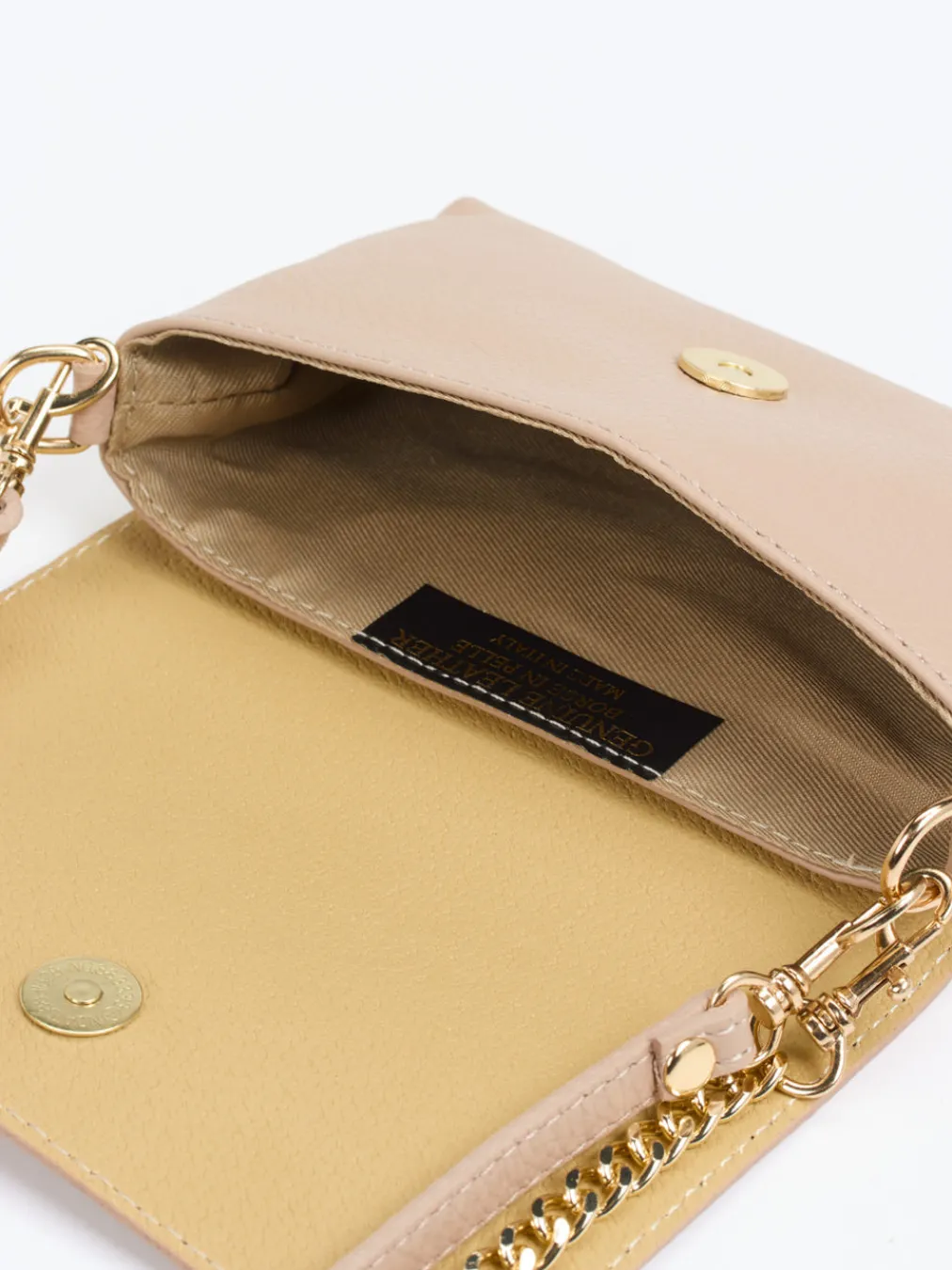 – Minitasche aus Kalbleder Beige-Marlon Firenze