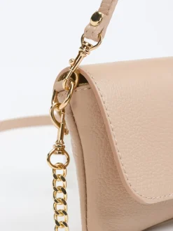 – Minitasche aus Kalbleder Beige-Marlon Firenze