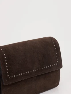 – Schultertasche aus Kalbleder Dunkel-Marlon Firenze Best