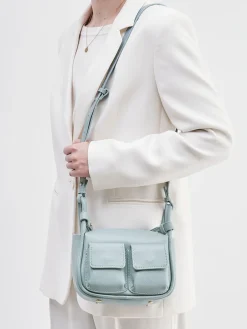 – Schultertasche aus Kalbleder Pastell-Marlon Firenze Best