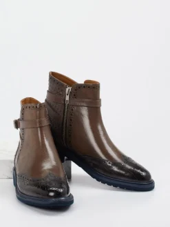 Melvin & Hamilton – Brogue-Stiefelette aus Kalbleder-Melvin u0026 Hamilton Clearance