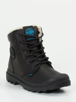Palladium – Schnürboots aus Fettleder-Palladium Unisex Outlet