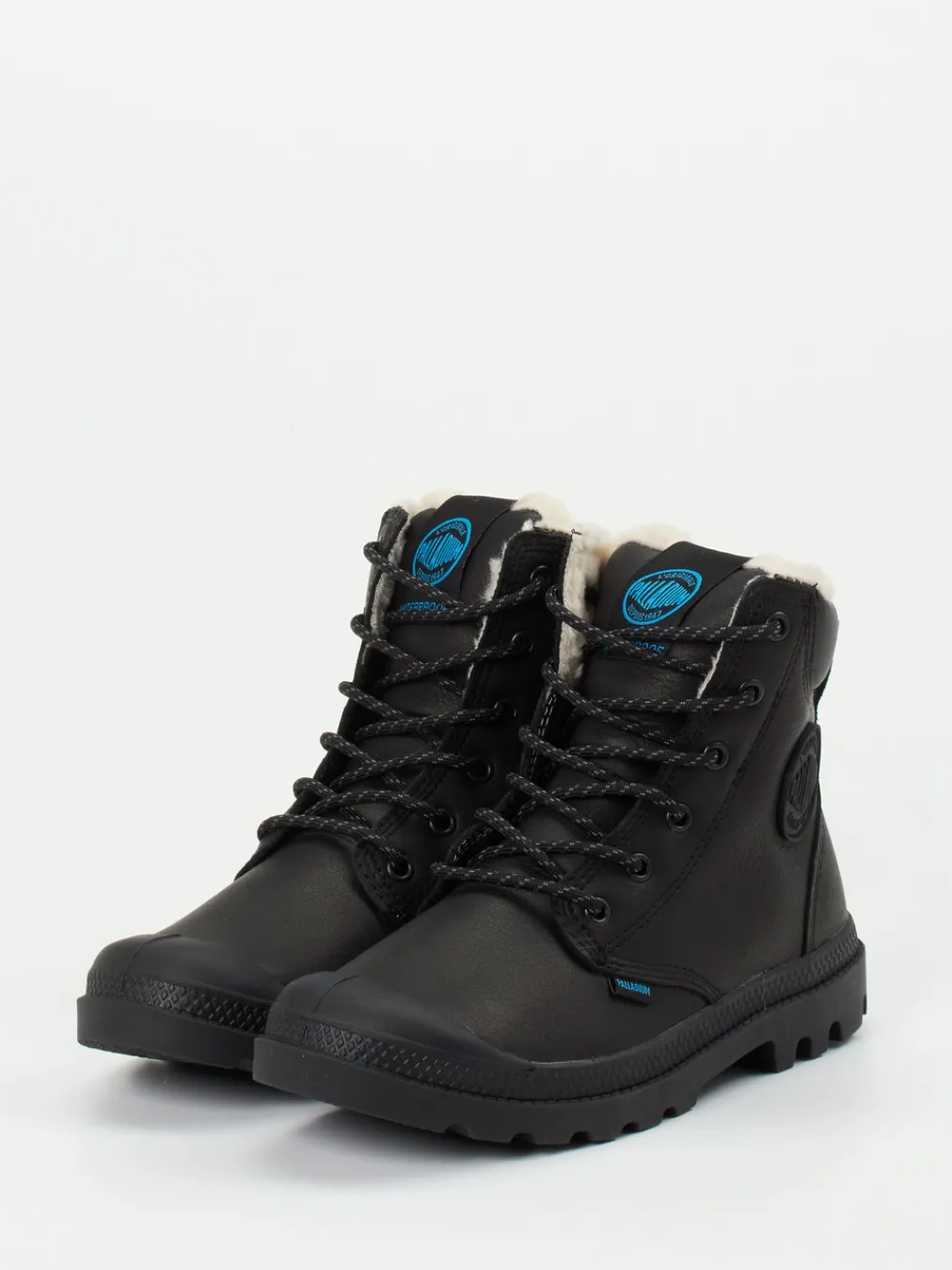 Palladium – Schnürboots aus Fettleder-Palladium Unisex Outlet