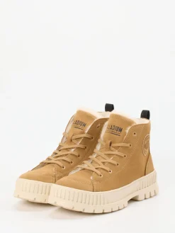 Palladium – Schnürboots aus Veloursleder camel-Palladium Unisex Best