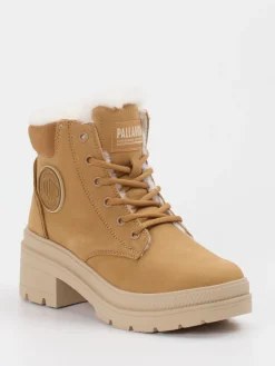 Palladium – Stiefeletten aus Nubukleder in Camel-Palladium Unisex Hot