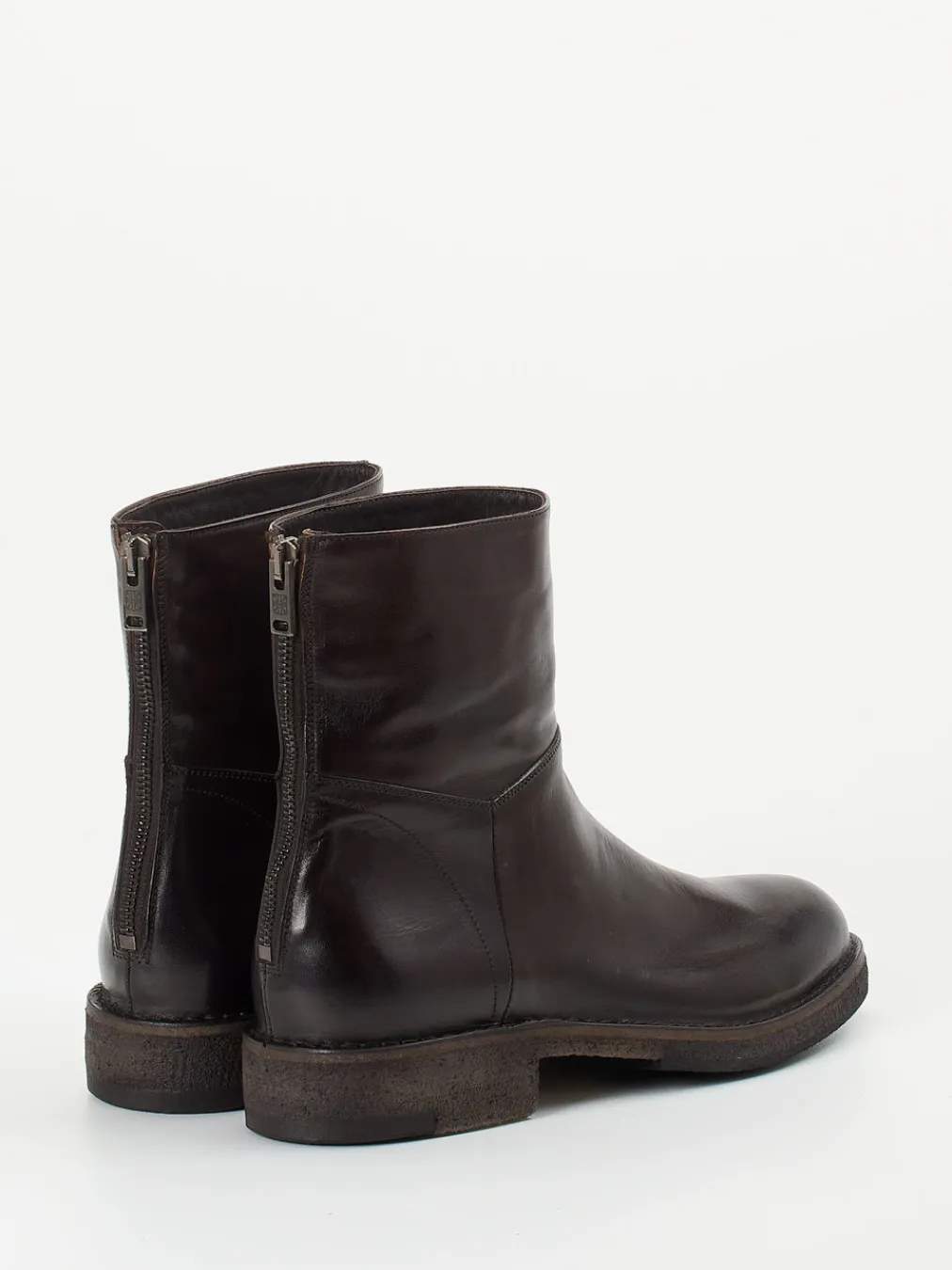 – Reißverschluss-Stiefelette aus Cordovanleder-Pantanetti Clearance