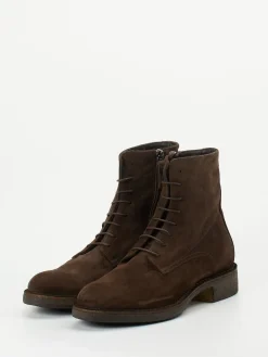 – Schnürboots aus Veloursleder-Pantanetti New