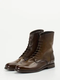 – Schnürboots aus Büffelleder Dunkel-Pantanetti Best