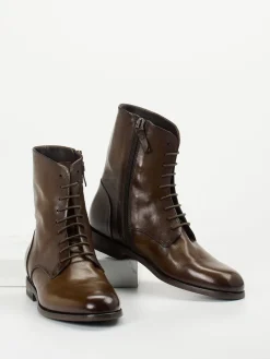 – Schnürboots aus Büffelleder Dunkel-Pantanetti Best