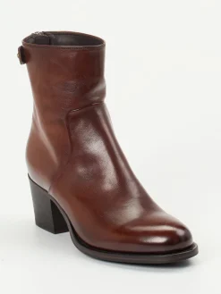 – Stiefeletten aus Büffelleder kastanien-Pantanetti