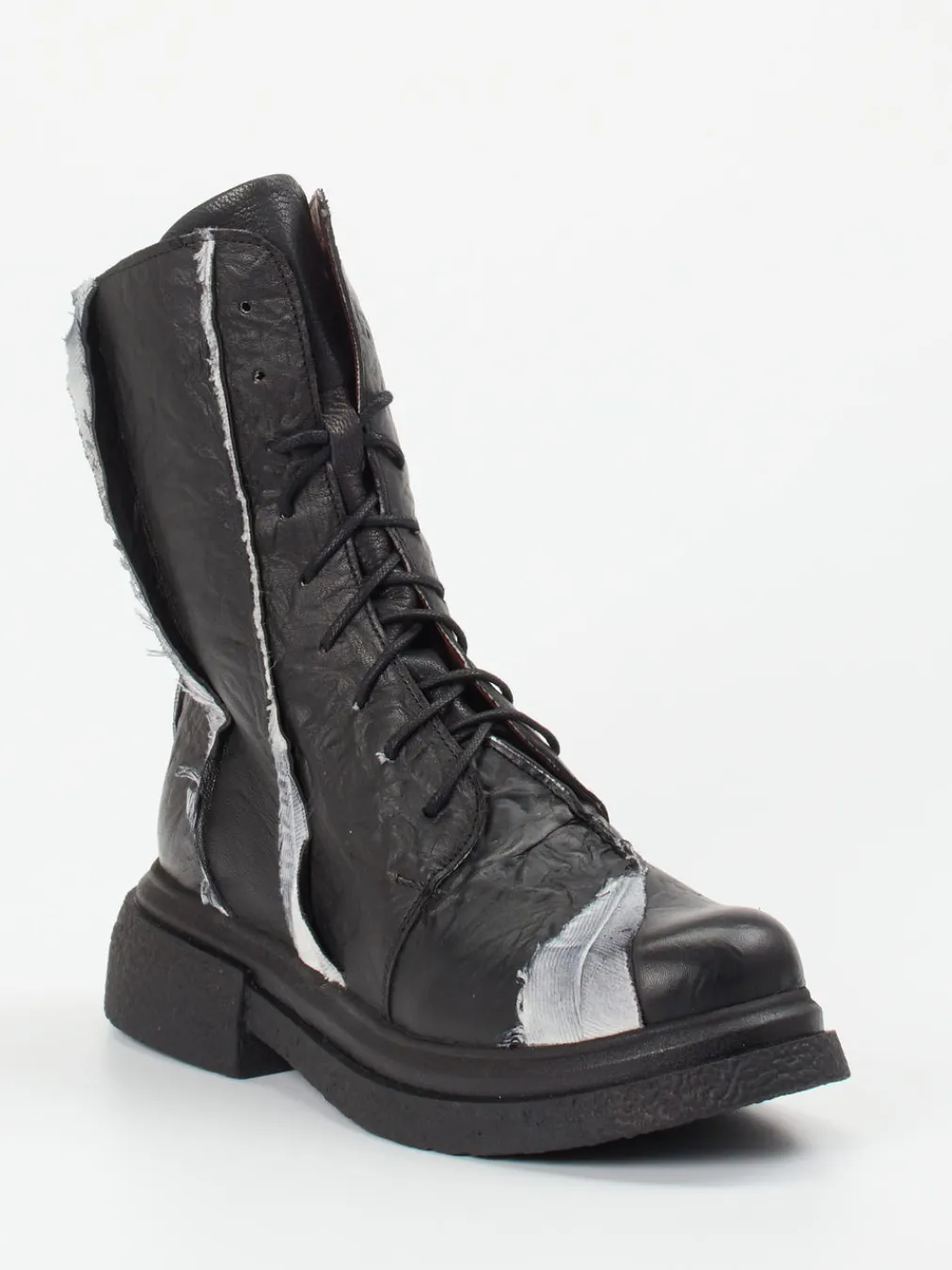 – Combat-Stiefelette aus Kalbleder-Papucei New