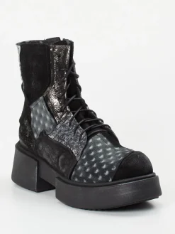 – Schnürstiefelette aus Veloursleder-Papucei Best