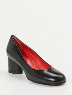 – Blockabsatz-Pumps aus Lammleder-Pas de Rouge