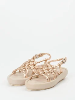 – Keilsandalette aus Lammleder Rosé-Patrizia Bonfanti Outlet