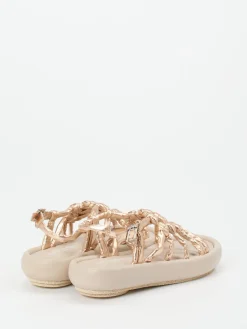 – Keilsandalette aus Lammleder Rosé-Patrizia Bonfanti Outlet