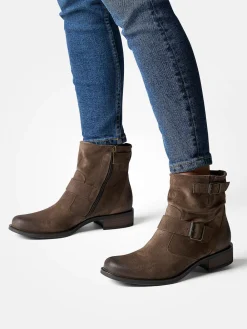 – Biker-Stiefelette aus Veloursleder-Paul Green Online
