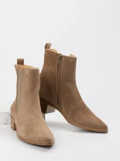 – Chelsea Boots aus Veloursleder sandbeige-Paul Green Sale