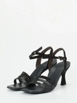 – High Heel Sandalette aus Metallicleder-Paul Green Outlet