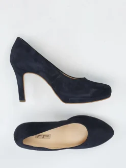 – Plateau-Pumps aus Veloursleder dunkel-Paul Green Outlet