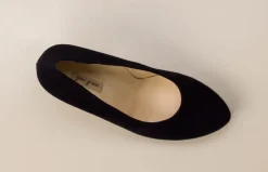 – Plateau-Pumps aus Veloursleder dunkel-Paul Green Outlet