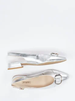 – Slingpumps aus Metallicleder in-Paul Green Discount