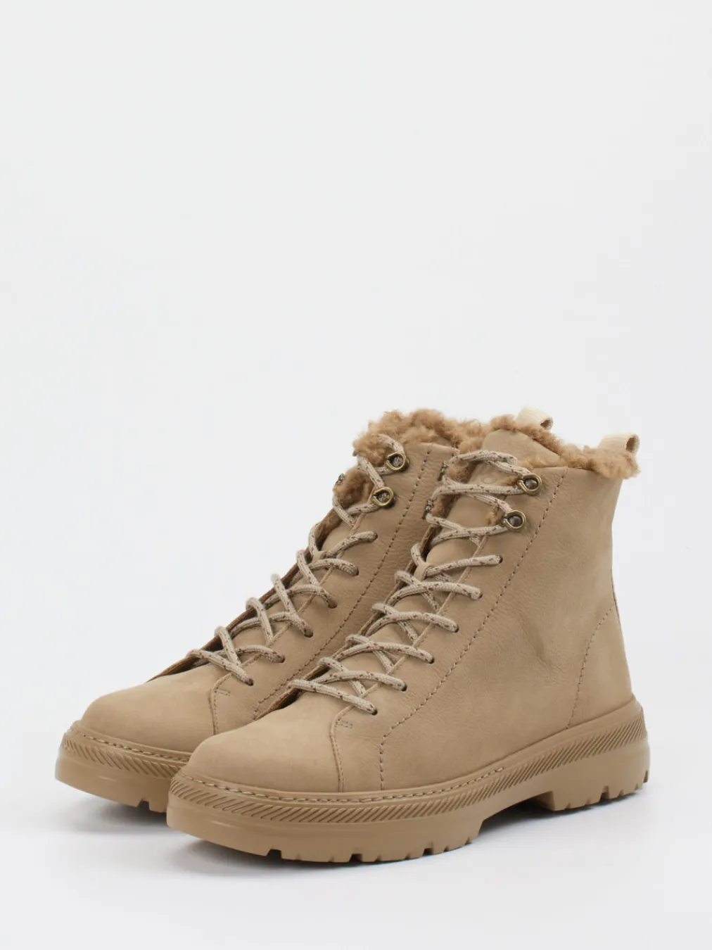 – Stiefelette aus Nubukleder beige-Paul Green Clearance