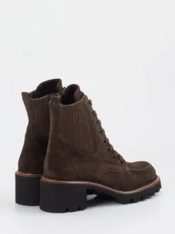 – Stiefelette aus Veloursleder schoko-Paul Green Outlet