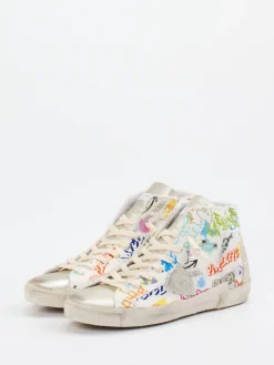 – High-Top Sneaker aus Textil mit Glitzer-Philippe Model