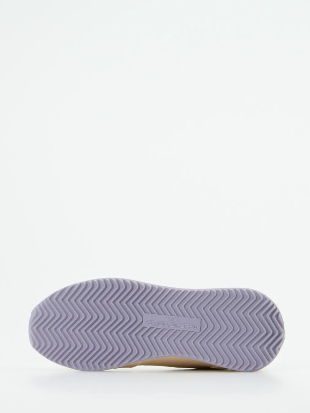 – Sneaker aus Kalbleder in Creme-Philippe Model New