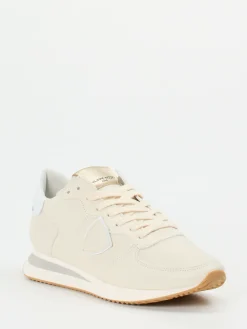 – Sneaker aus Kalbleder in Cremeweiß-Philippe Model Best