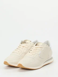 – Sneaker aus Kalbleder in Cremeweiß-Philippe Model Best