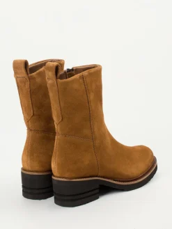 – Ankle Boots aus Veloursleder Cognac-Piedi Nudi Clearance