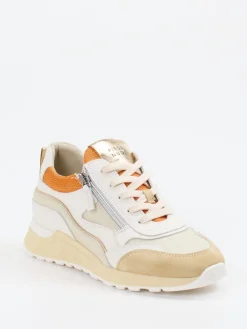 – Chunky Sneaker aus Velours- und Glattleder Beige-Piedi Nudi Outlet