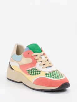 – Chunky Sneaker aus Veloursleder-Textil Mix-Piedi Nudi Hot