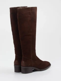 – Kniestiefel aus Veloursleder-Piedi Nudi Discount