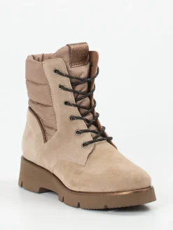 – Winter-Stiefelette aus Veloursleder Sandbeige-Piedi Nudi Hot